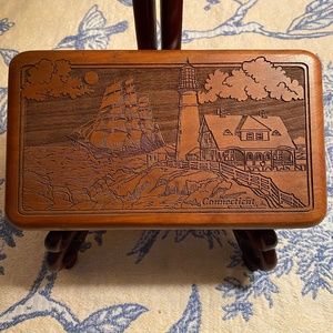 Connecticut Cherry Wood Jewelry Box